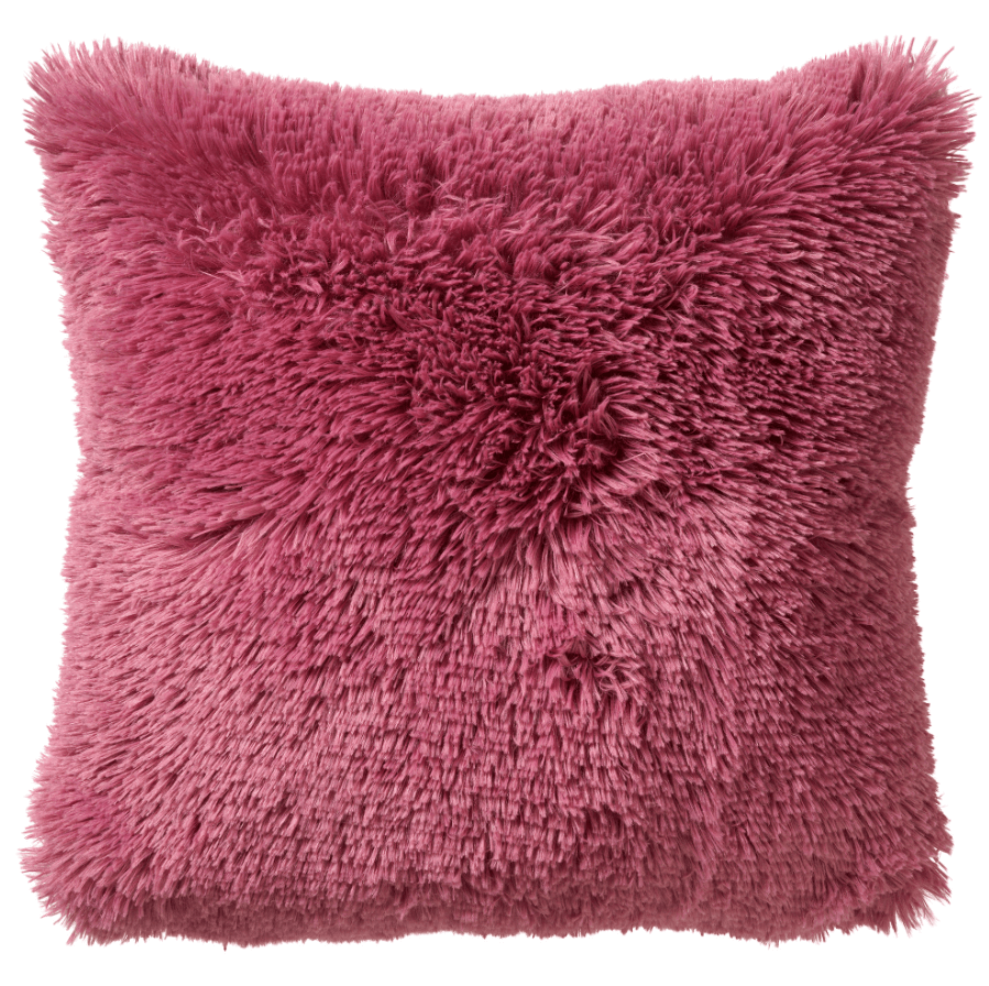 FLUFFY - Sierkussen 45x45 cm - superzacht - effen kleur - Heather Rose - roze