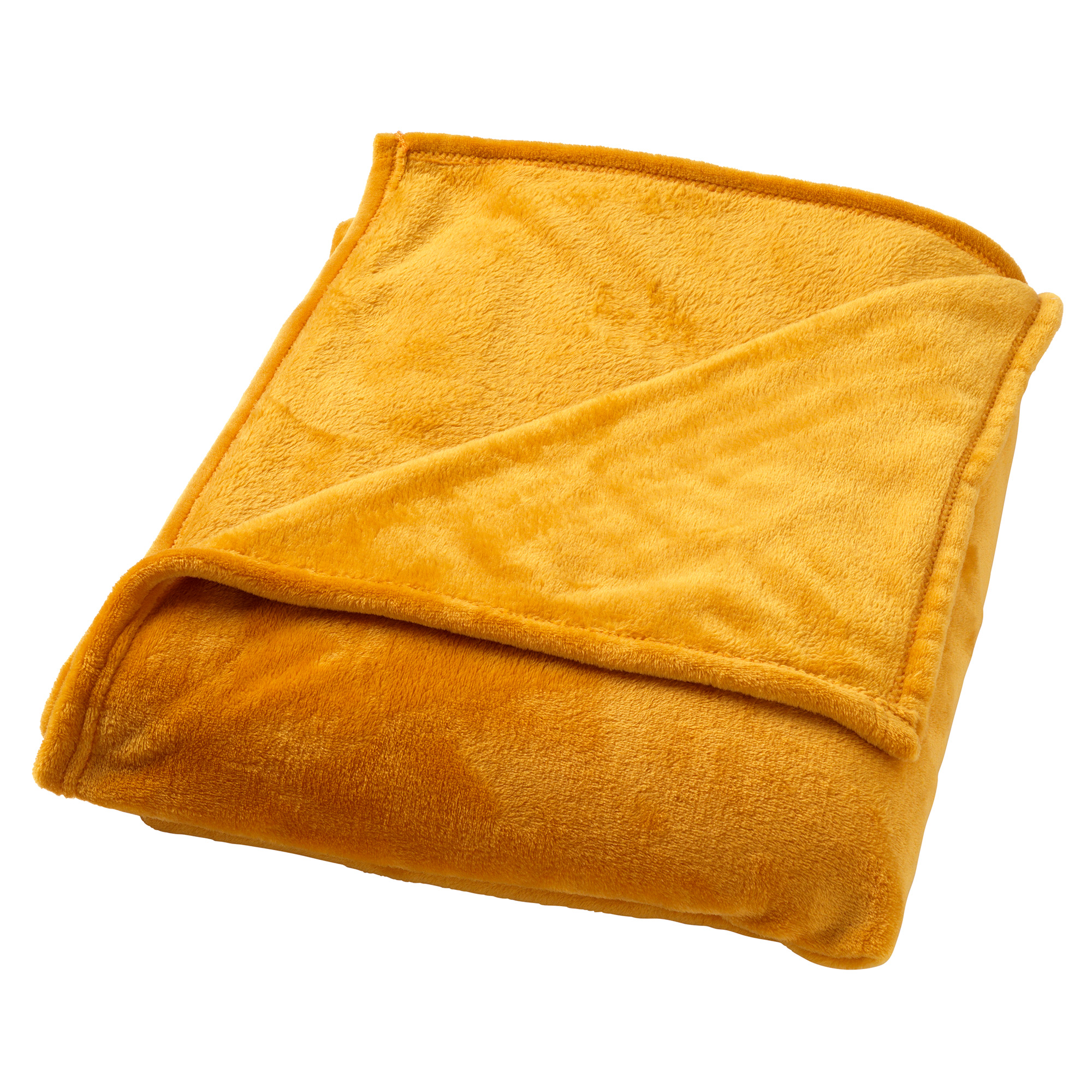 Score vriendelijke groet Etna CHARLIE - Plaid flannel fleece XL - 200x220 cm - Golden Glow - geel | Plaid  | DDL0910200323