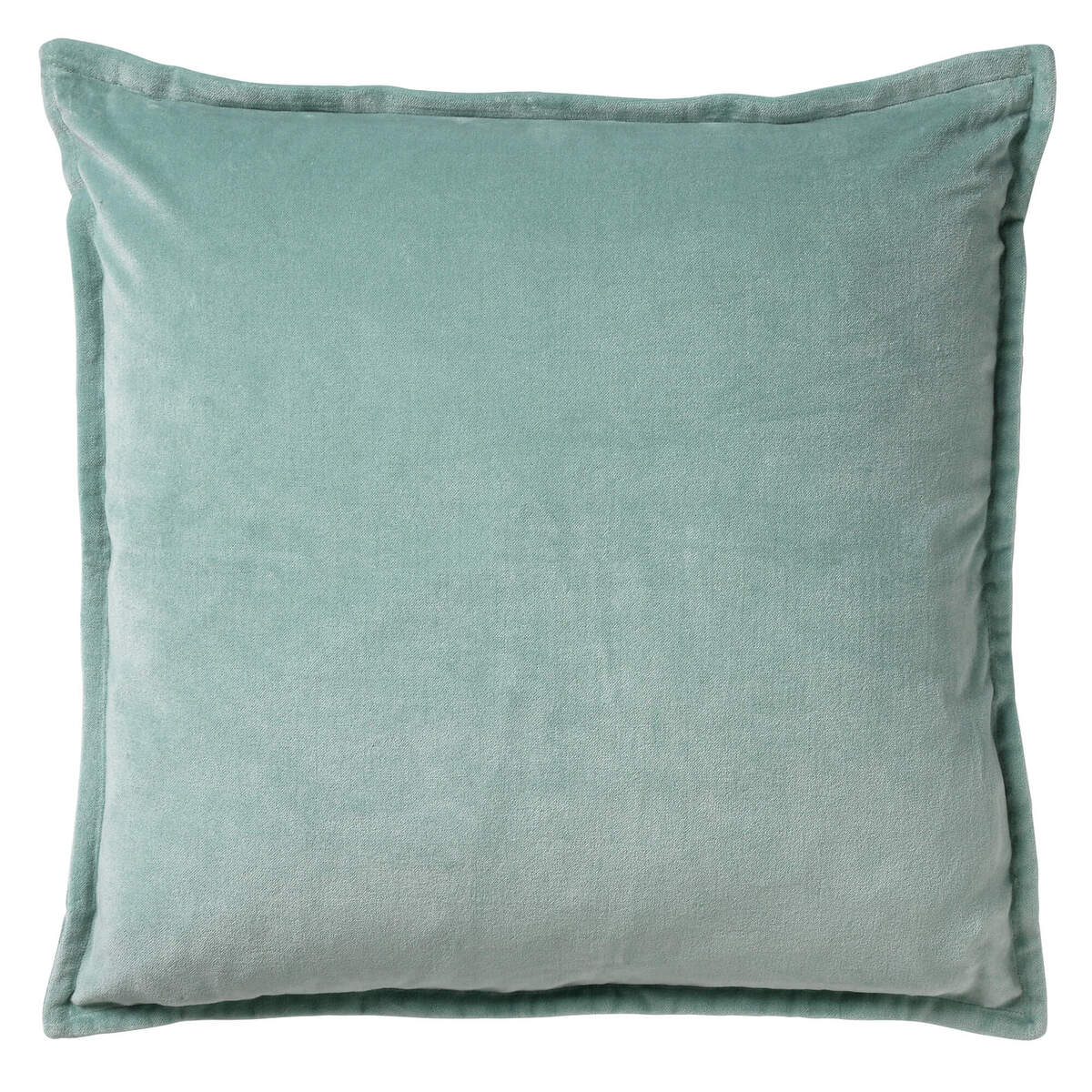 CAITH - Sierkussen 50x50 cm - 100% katoen velvet - Jadeite - lichtgroen