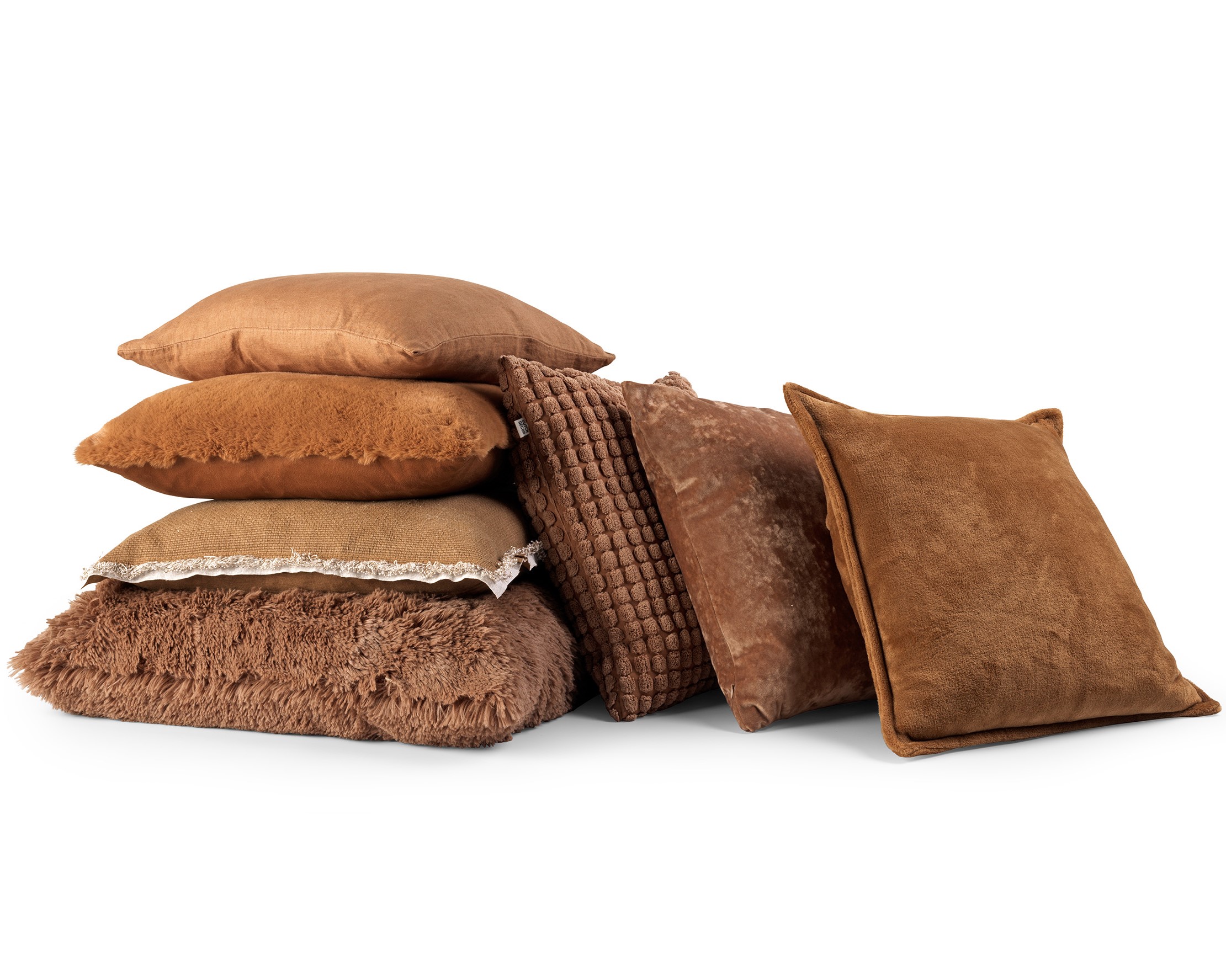 dak Reproduceren Discipline SKY - Kussenhoes velvet 45x45 cm - Tobacco Brown - bruin | KUSSENHOES |  DDL0212300799