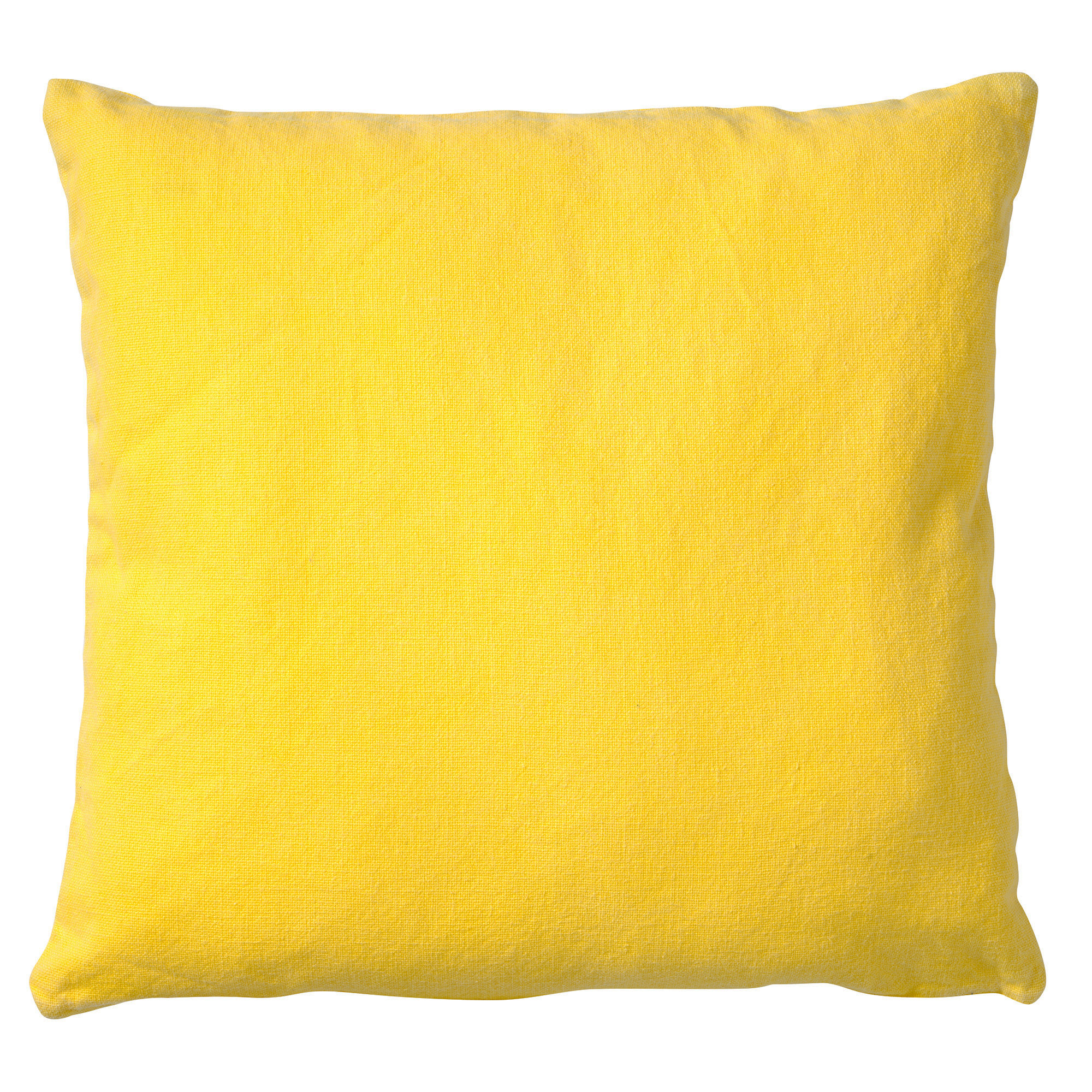 produceren Kapel Oxideren ANNA - Kussenhoes geel van gewassen katoen 50x50 cm | KUSSENHOES |  KHANNA50GEE