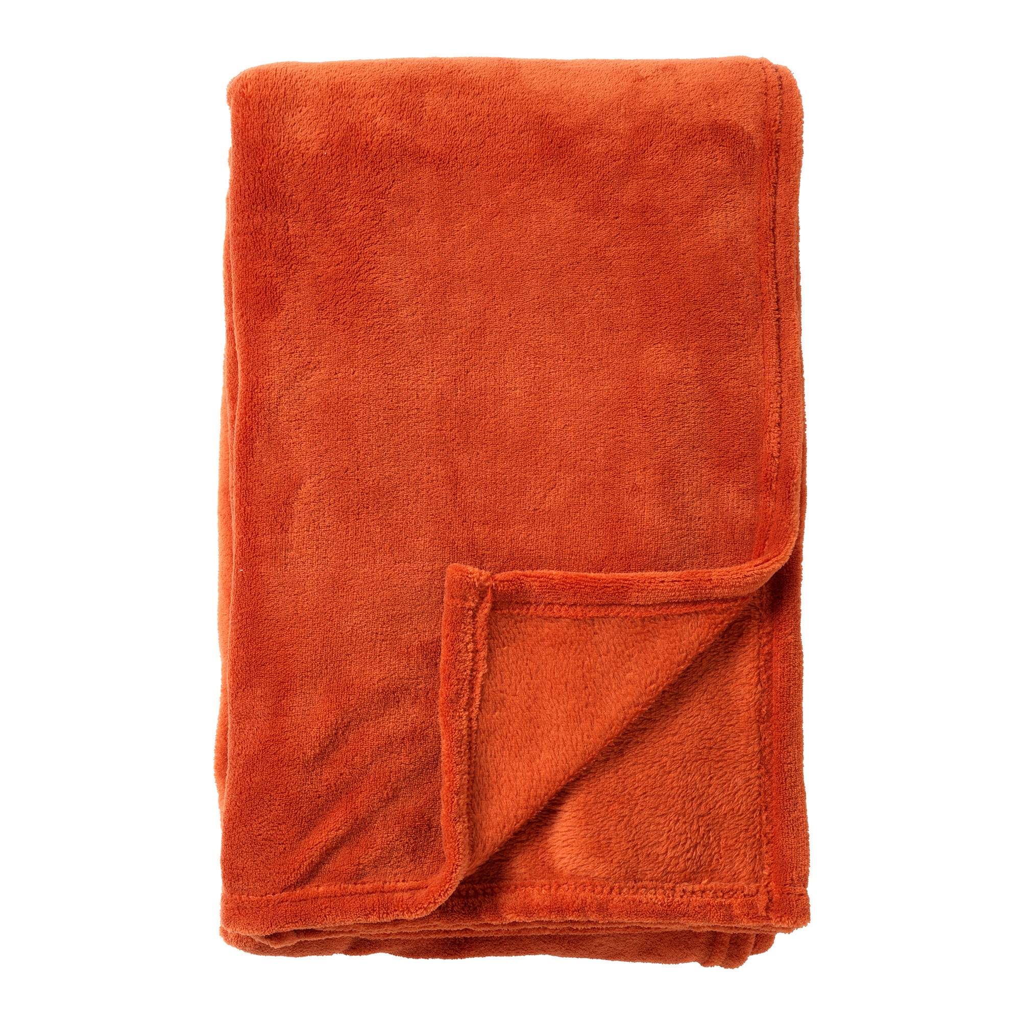 pak geestelijke Binnen HARVEY - Plaid van fleece Potters Clay 150x200 cm - oranje - superzacht