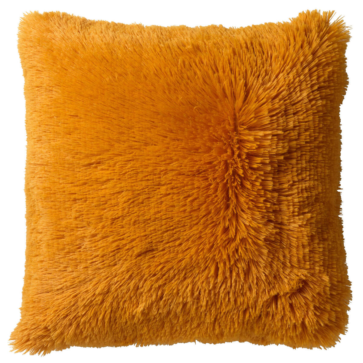 FLUFFY - Dekokissen 60x60 cm - superweich - XL-Kissen - Golden Glow - gelb