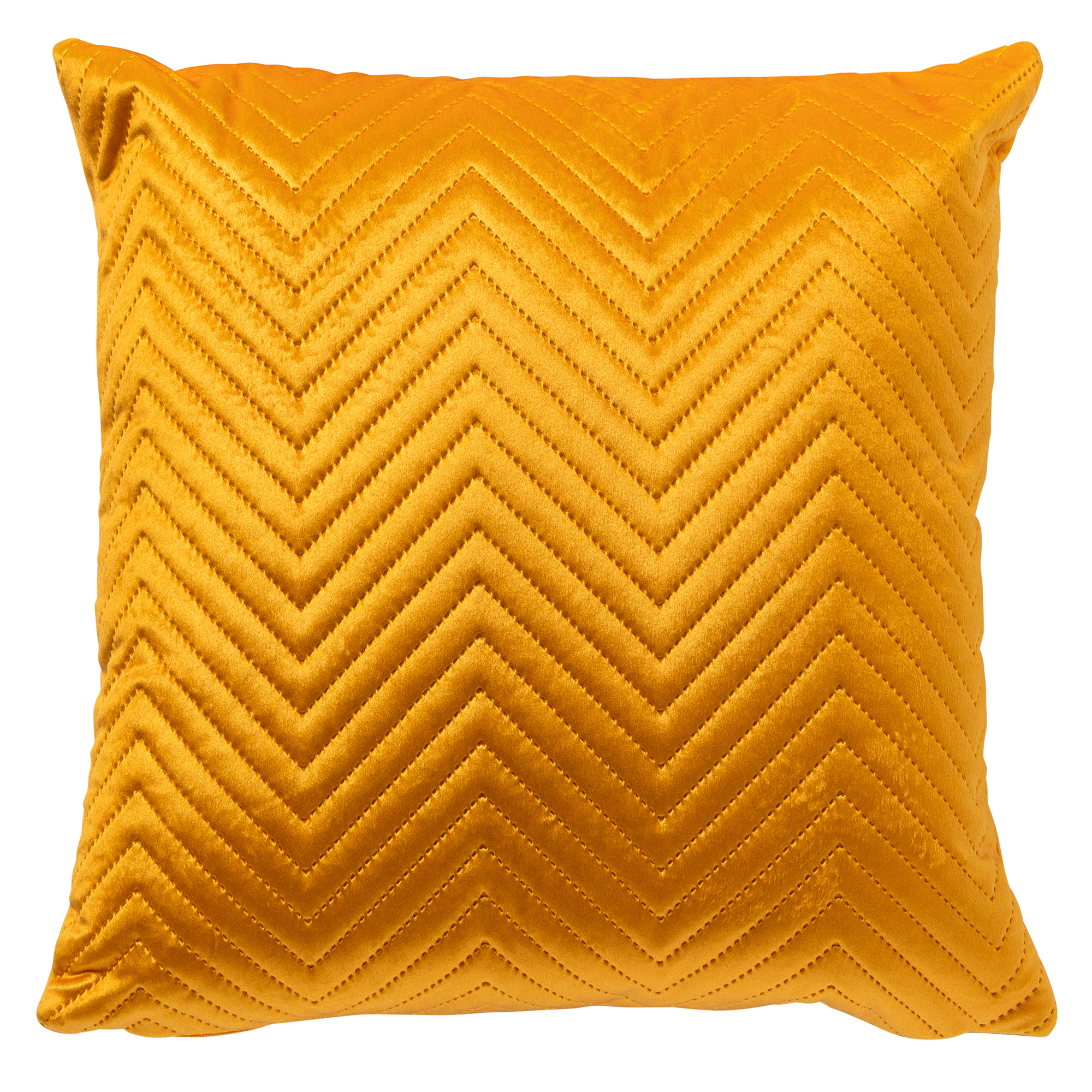 DUKE - Sierkussen 40x40 cm - subtiel geometrisch patroon - Golden Glow - geel