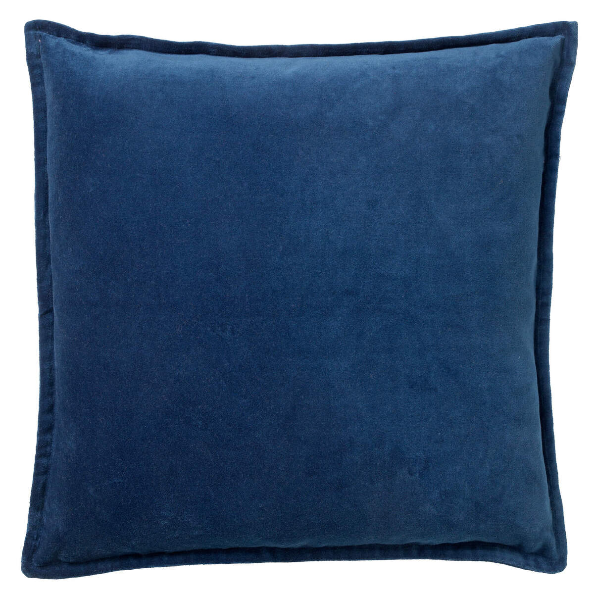 CAITH - Sierkussen 50x50 cm - 100% katoen velvet - Insignia Blue - donkerblauw