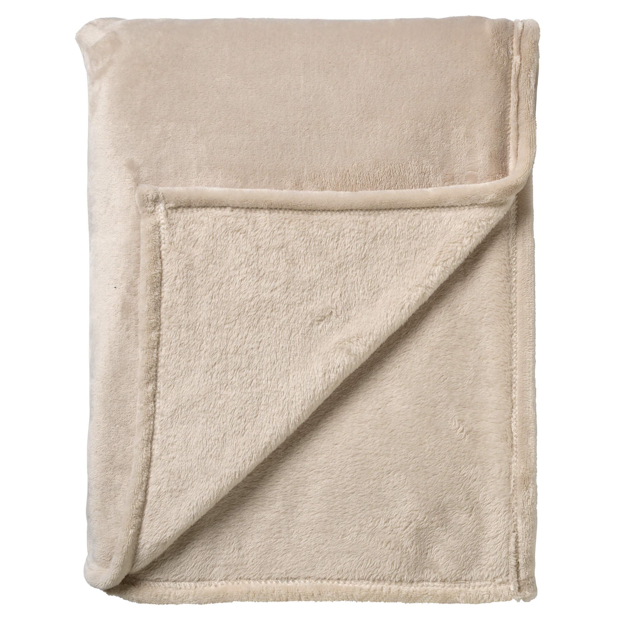 BILLY - Plaid 150x200 cm - flannel fleece - superzacht - Pumice Stone - beige