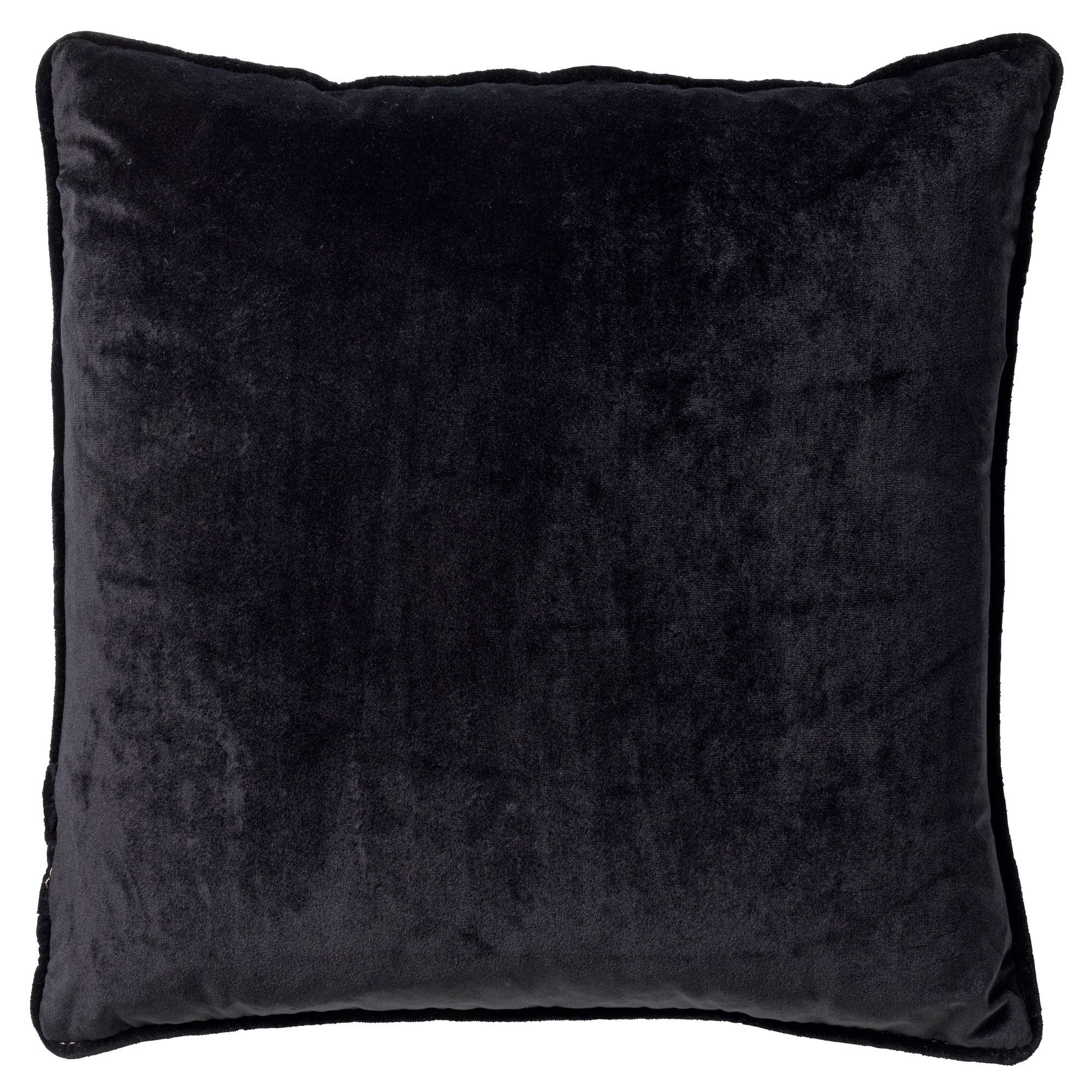 Transparant links middernacht FINN - Kussenhoes velvet 60x60 cm - Raven - zwart | KUSSENHOES |  DDL02120000098
