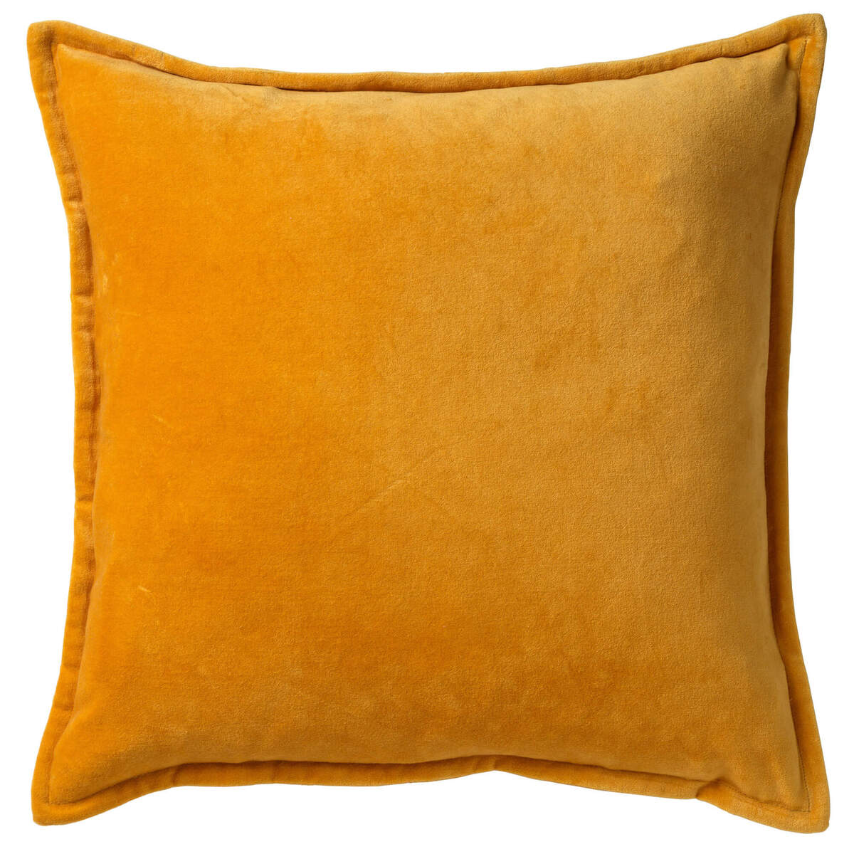 CAITH - Sierkussen 50x50 cm - 100% katoen velvet - Golden Glow - geel